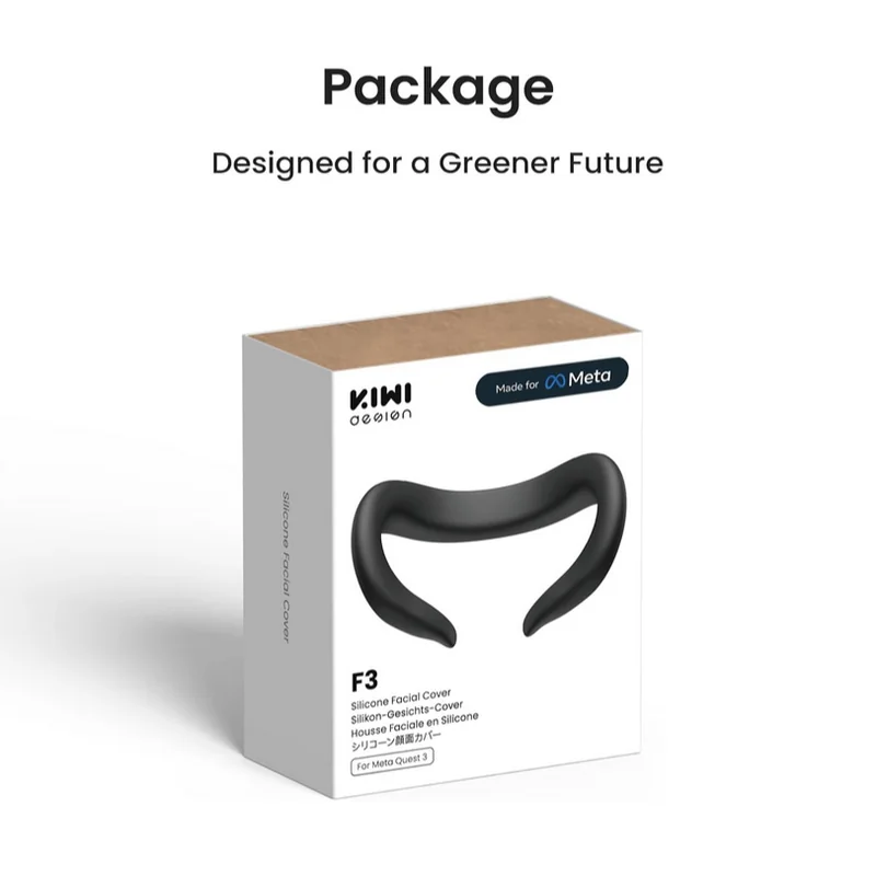 کاور سیلیکونی صورت KIWI design F3 مخصوص Meta Quest 3 | Made for Meta — تصویر 1