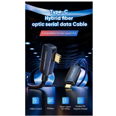 کابل فیبر 10 گیگ دو طرف type c