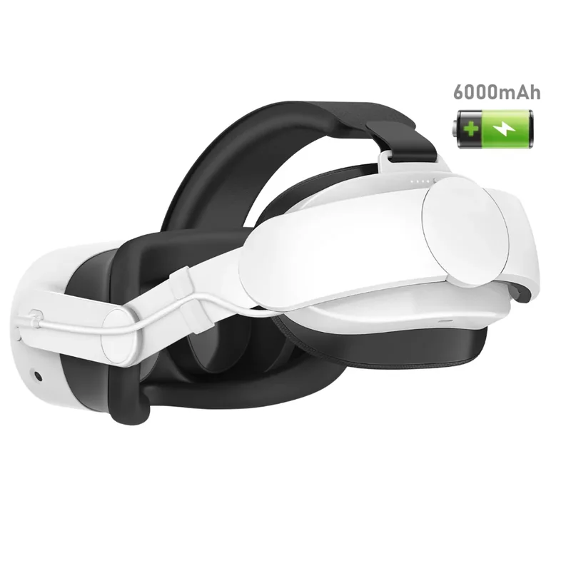 هد استرپ بند پشت سر  strap Meta quest 3 v 3s باطری دار 6000 — تصویر 1